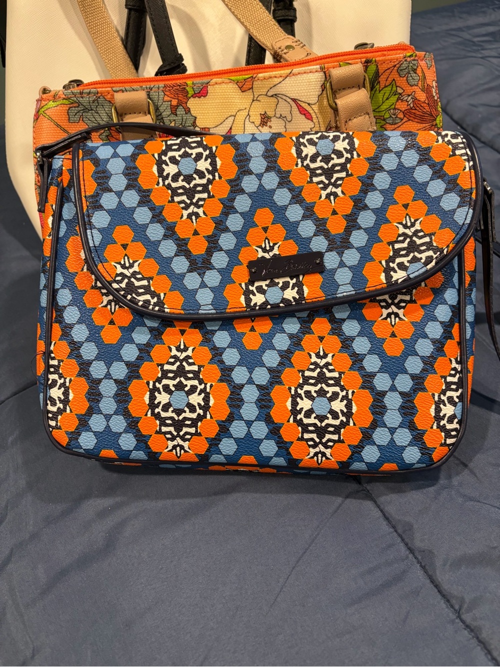 Vera Bradley Leather Patterned Crossbody Bag